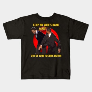 wow will smith slap chris rock Kids T-Shirt